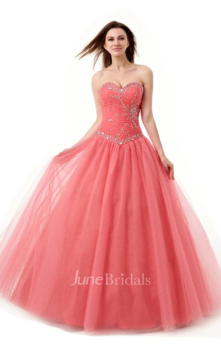 Sweetheart Ballgown With Sequined Bodice