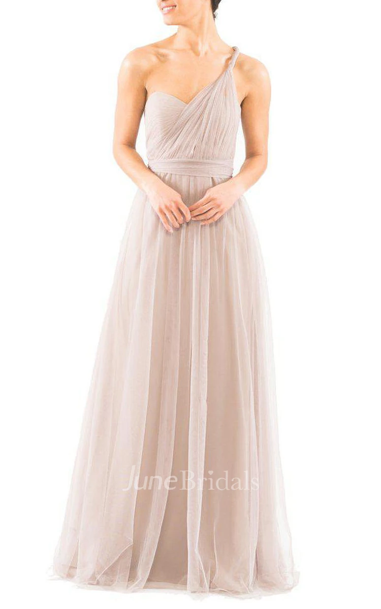 Convertible Tulle Floor-length Bridesmaid Dresses
