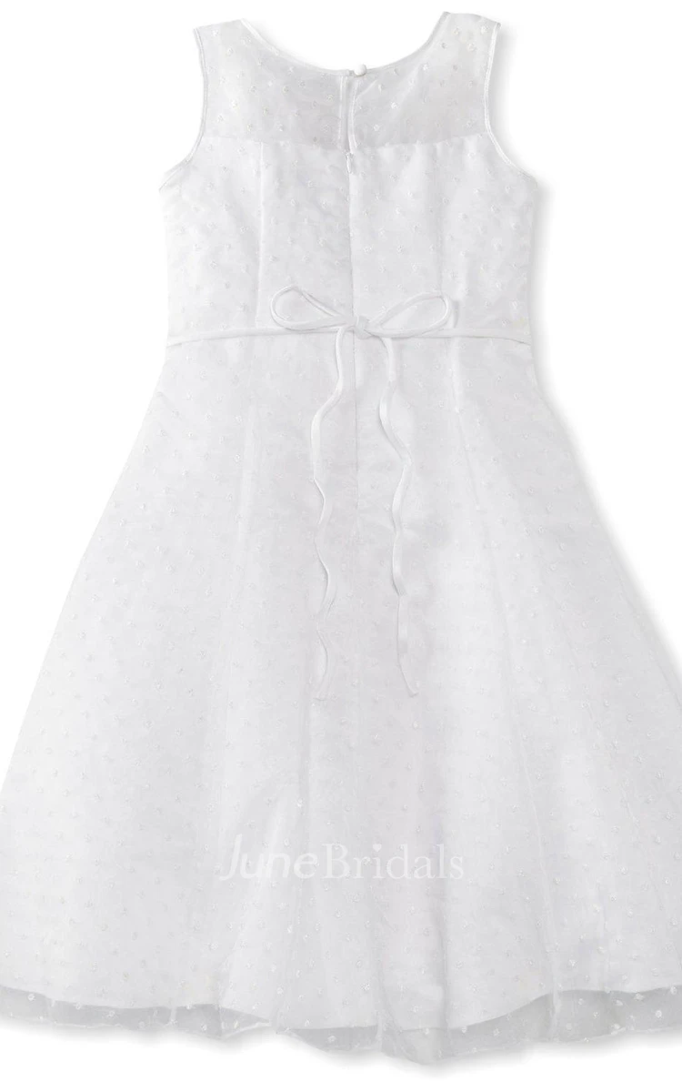 Sleeveless A-line Dress With Pleats and Straps