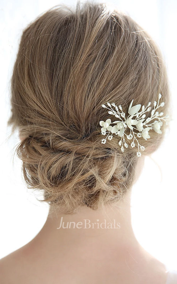 Ladies Charming Crystal Silver Hairpins
