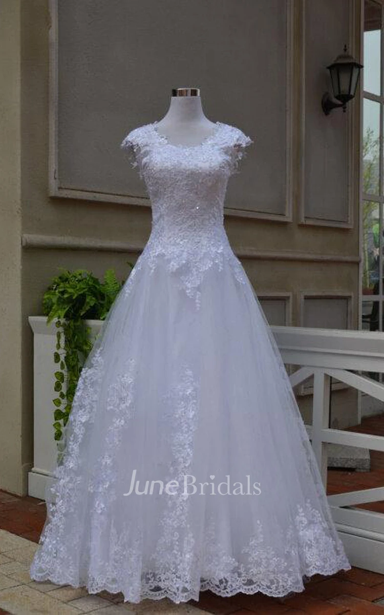 Vintage White Lace Sweetheart Zippered Wedding Dress