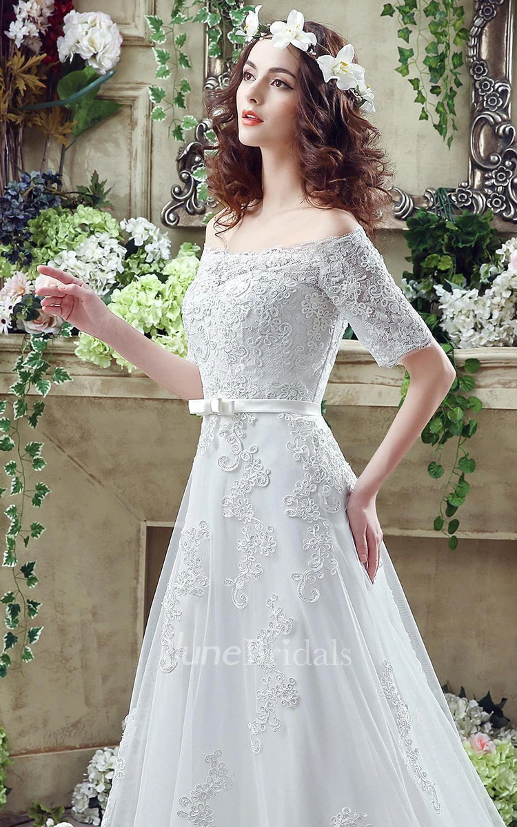 UK White/Ivory Mermaid Lace Off Shoulder Corset Back Wedding Dress Size 6-18
