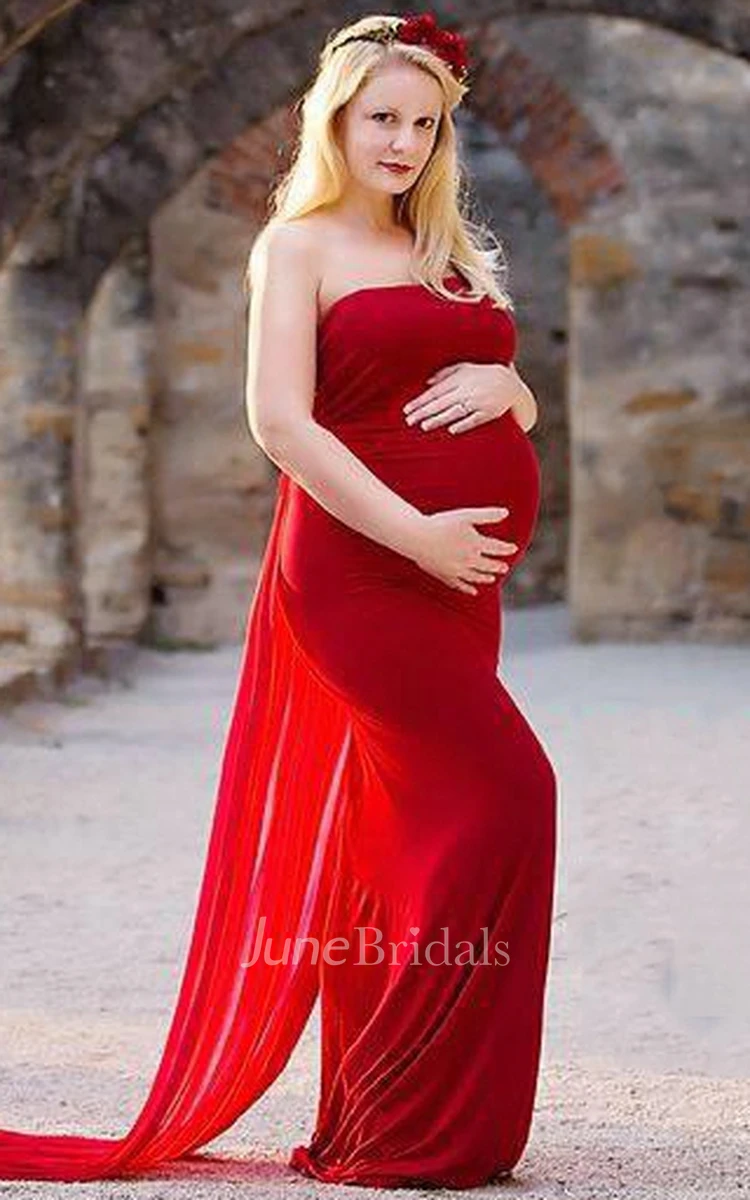 Flowing Chiffon Sheer Pregnancy Prop Photographer Mint Fitted Whimsical Maternity Dress