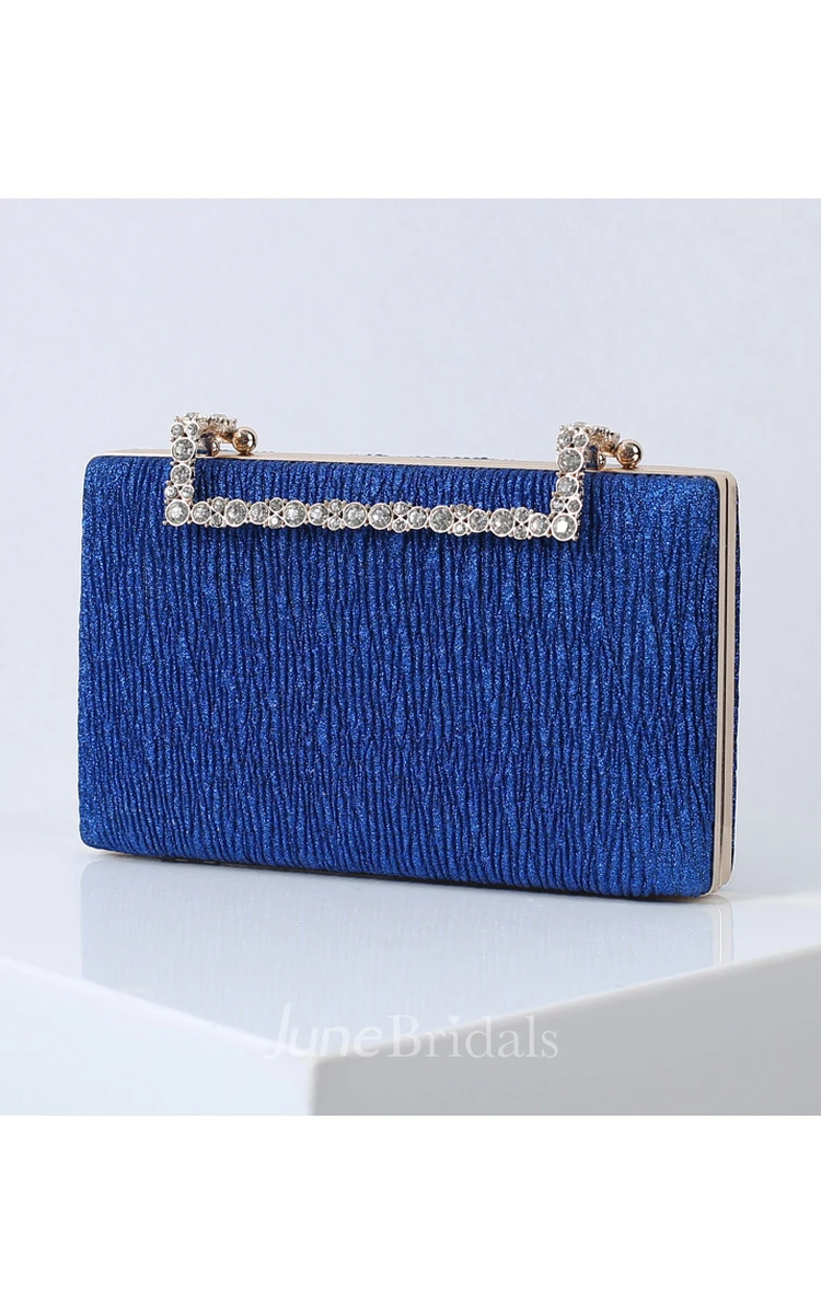Simple Clutch with Crystal Handle