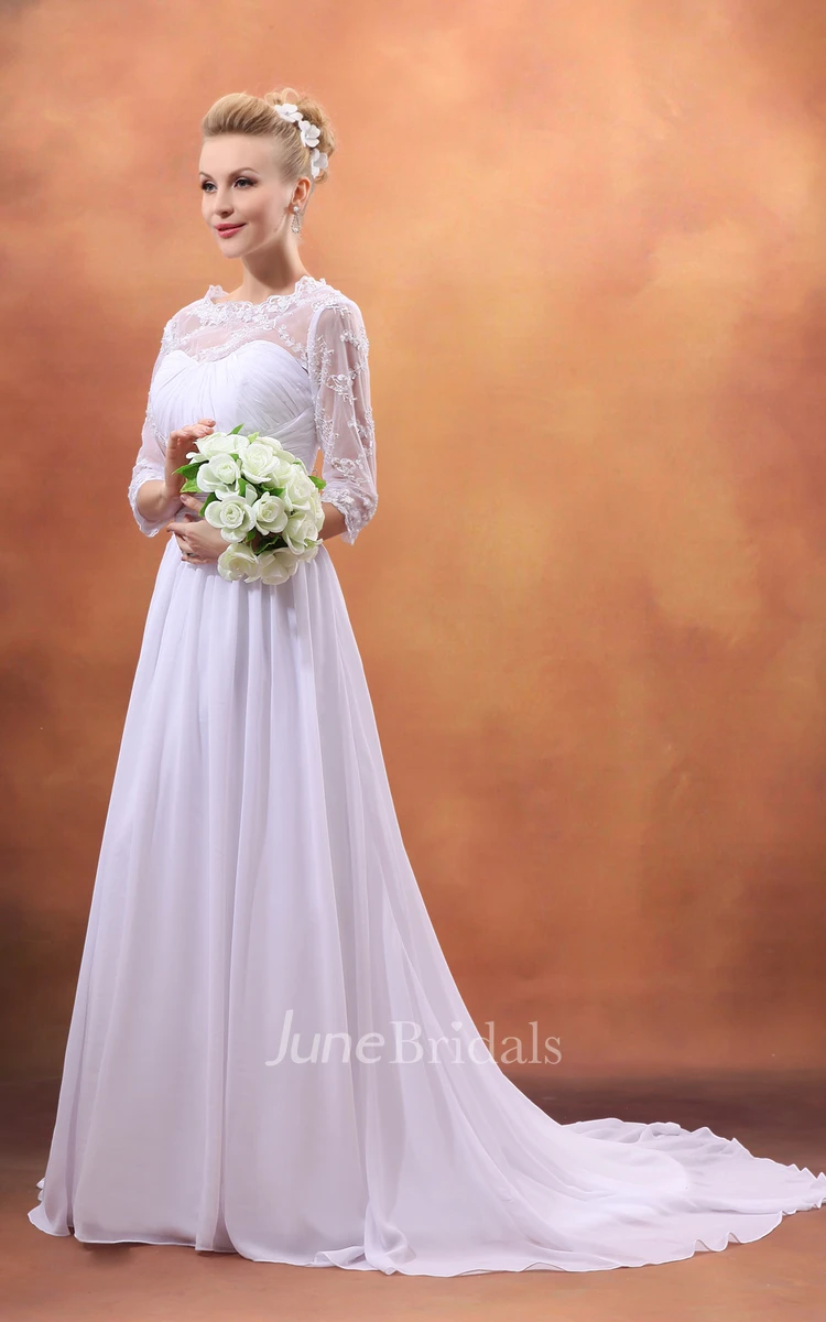 Draping Soft Flowing Fabric Sweetheart Sleeveless Gown With Brush Train