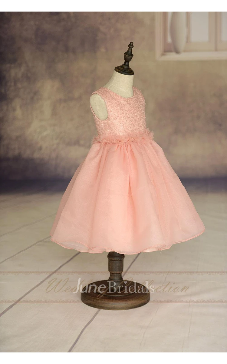 Special Tulle Flower Girl Dresses With Handmade Flowers Special Tulle Flower Girl Dresses With Handmade Flowers