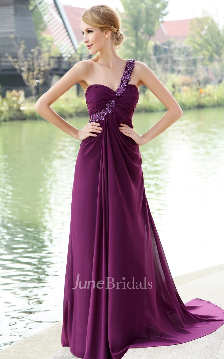 Ethereal Chiffon Backless Maxi Dress With Floral Strap