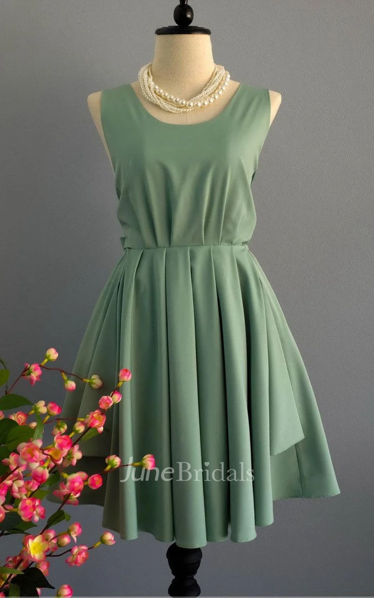 Backless Dress With Bow&Low-V Back
