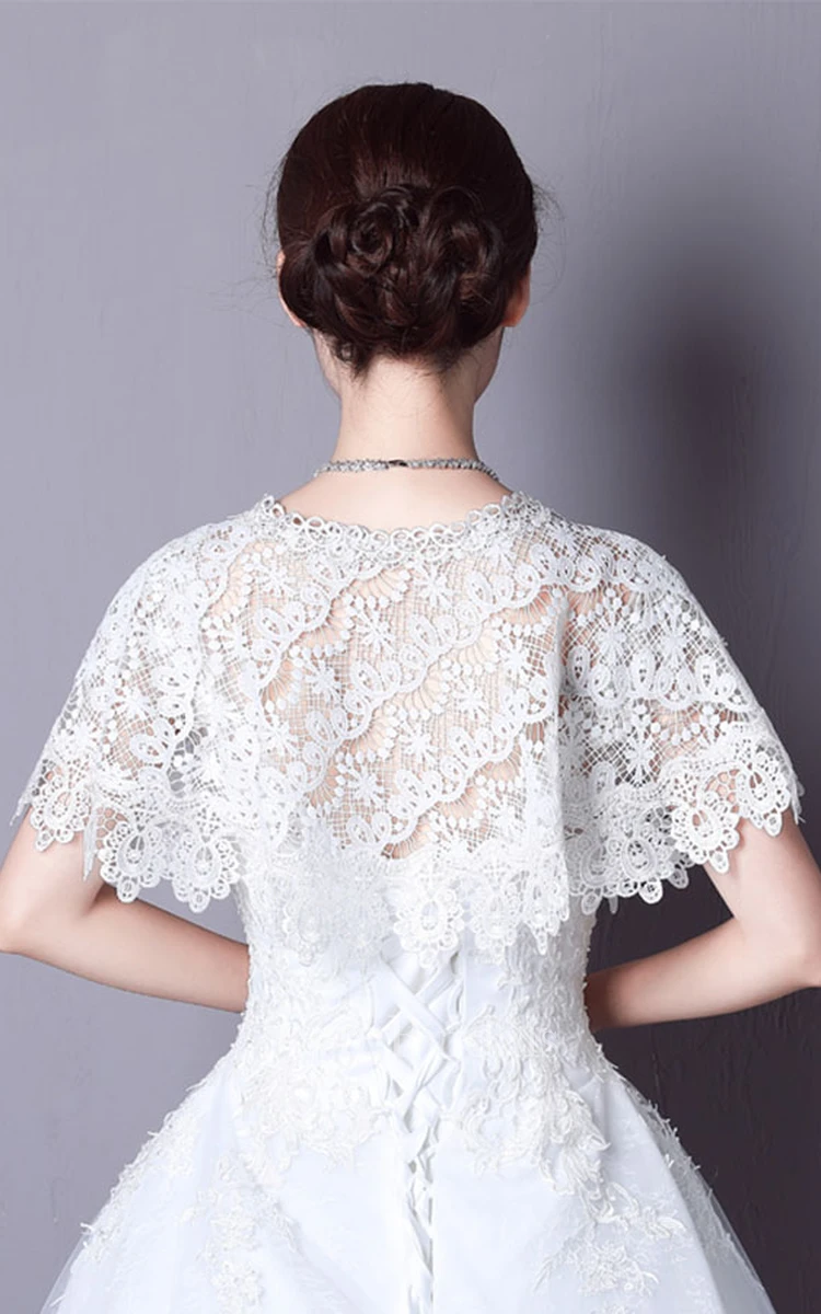 New Hollow Lace Shawl Spring and Summer Wedding Cape Shawl