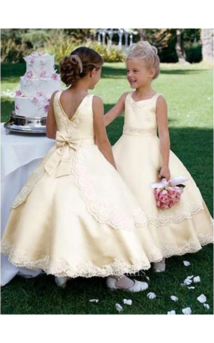Flower Girl Dress, Wedding Dress, Flower Girl, sleeveless dress