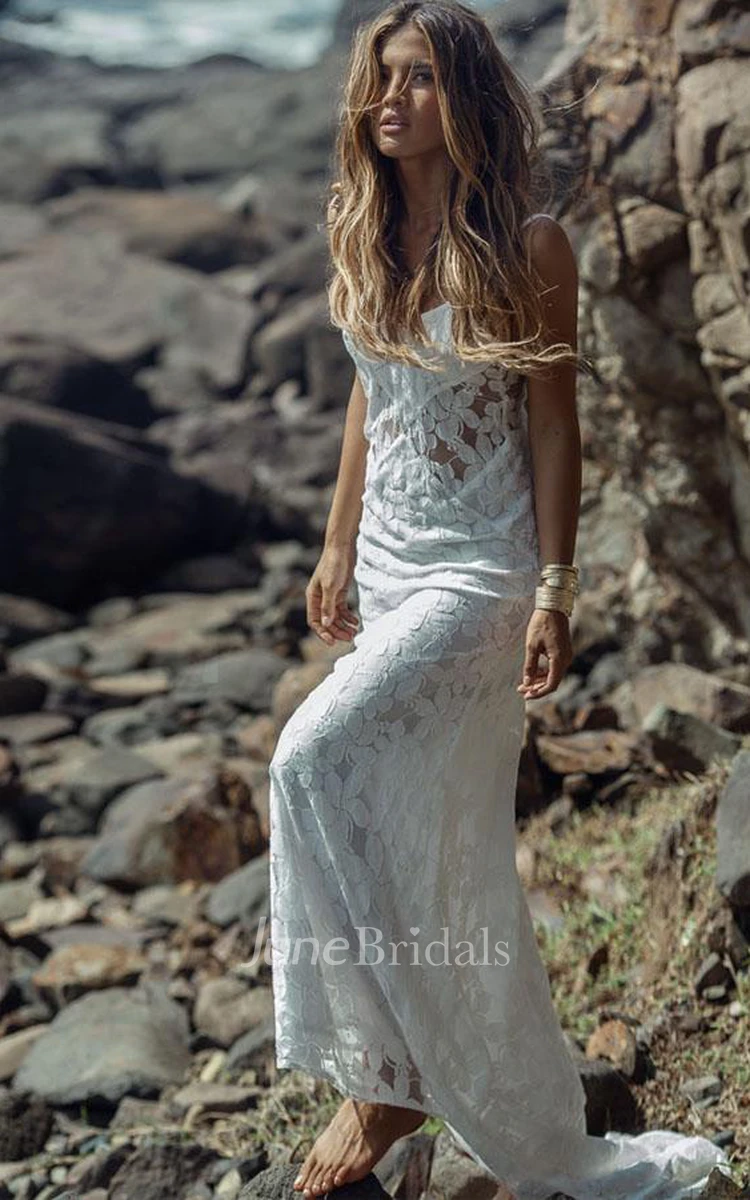 Boho 2024 lace gown