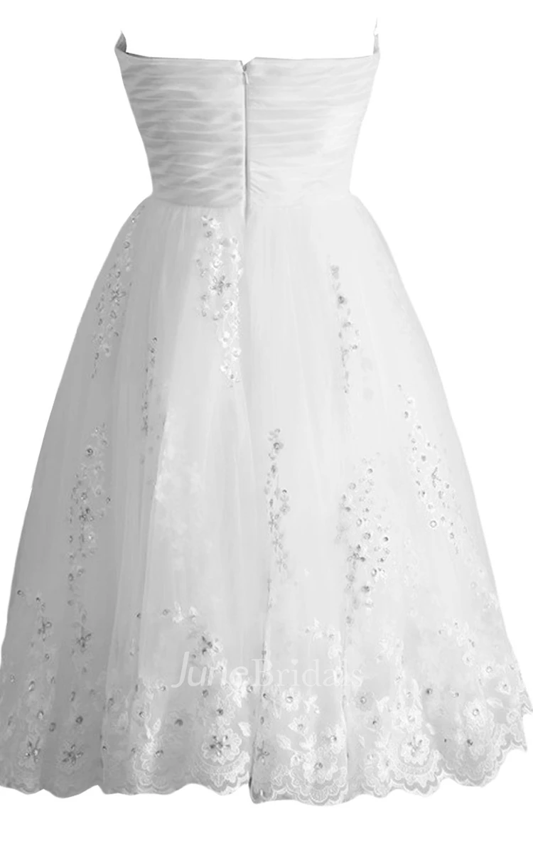 Sweetheart A-line Bridal Dress With Sequins