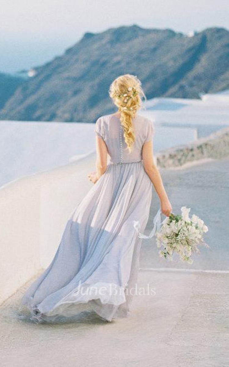 Grey color wedding outlet dresses