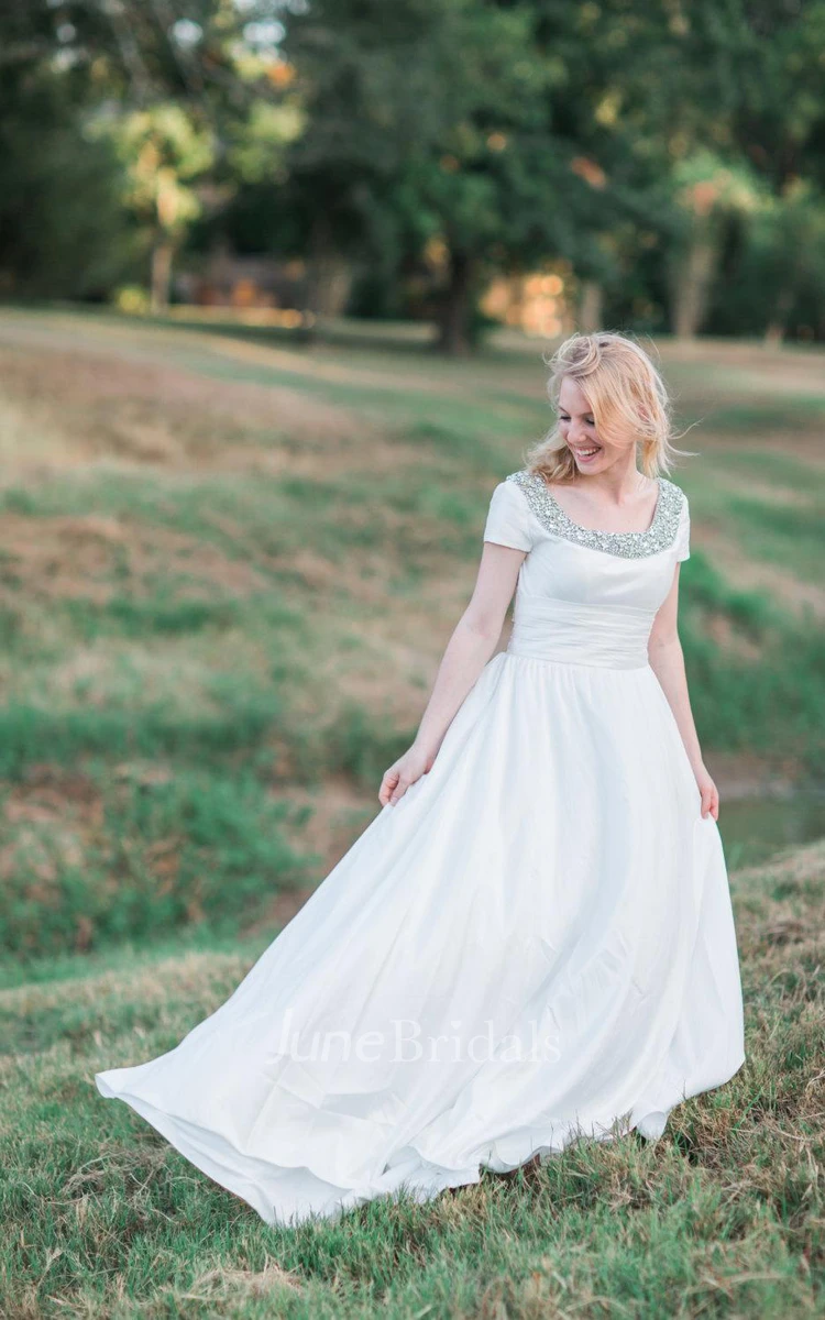 Short Ruched Wedding Dresses