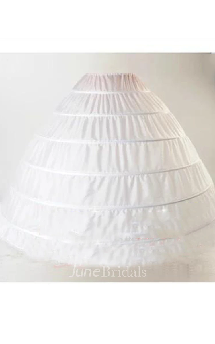 Large Size Bride Wedding Dress Petticoat with 6 Steel Ring