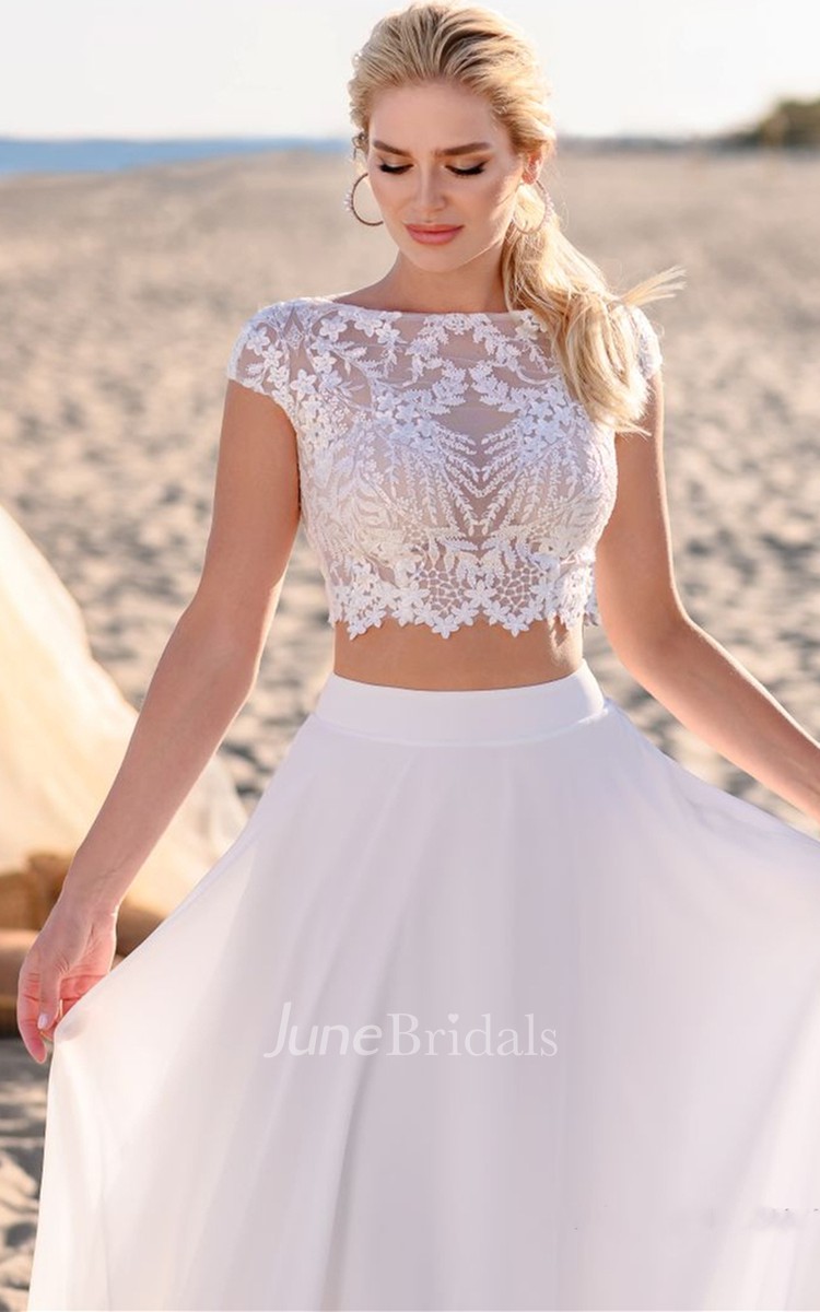 Second Empire Waist Chiffon Wedding Dress