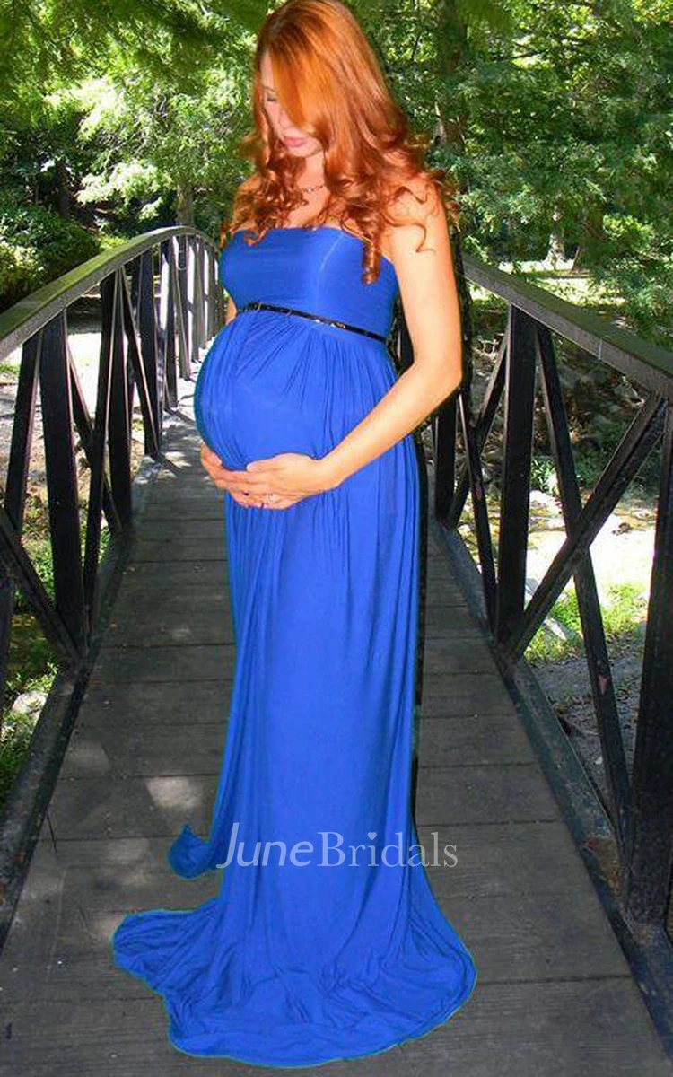 Royal blue maternity cheap bridesmaid dress