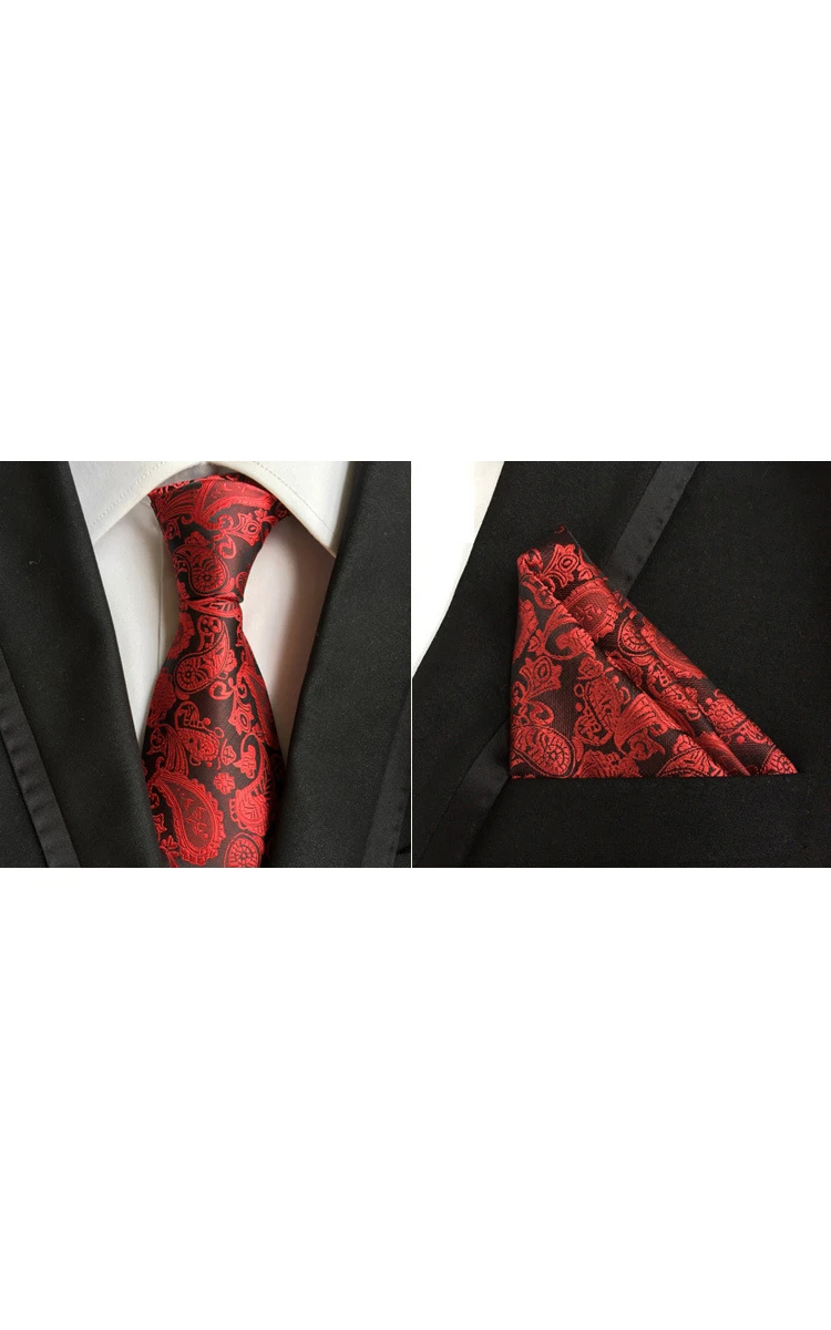 Satin Wide Tie and Pocket Square Combo-11 Color Options