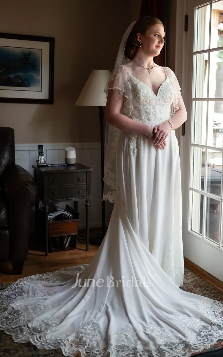 illusion short sleeve long lace sheath