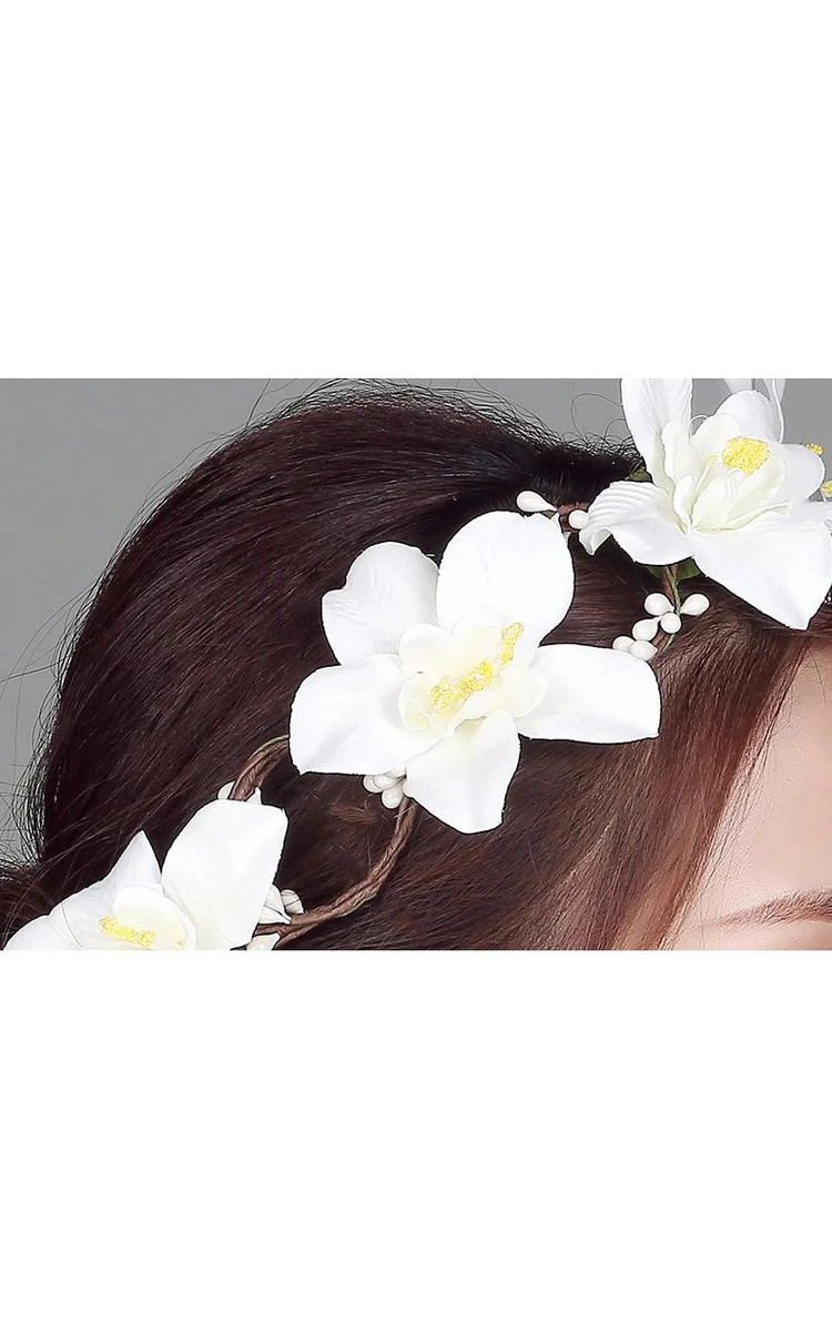 Flower Fairy Korean Flower Headdress Bride Wreath Heart Of The Female Flower Hair Wedding Holiday Jewelry