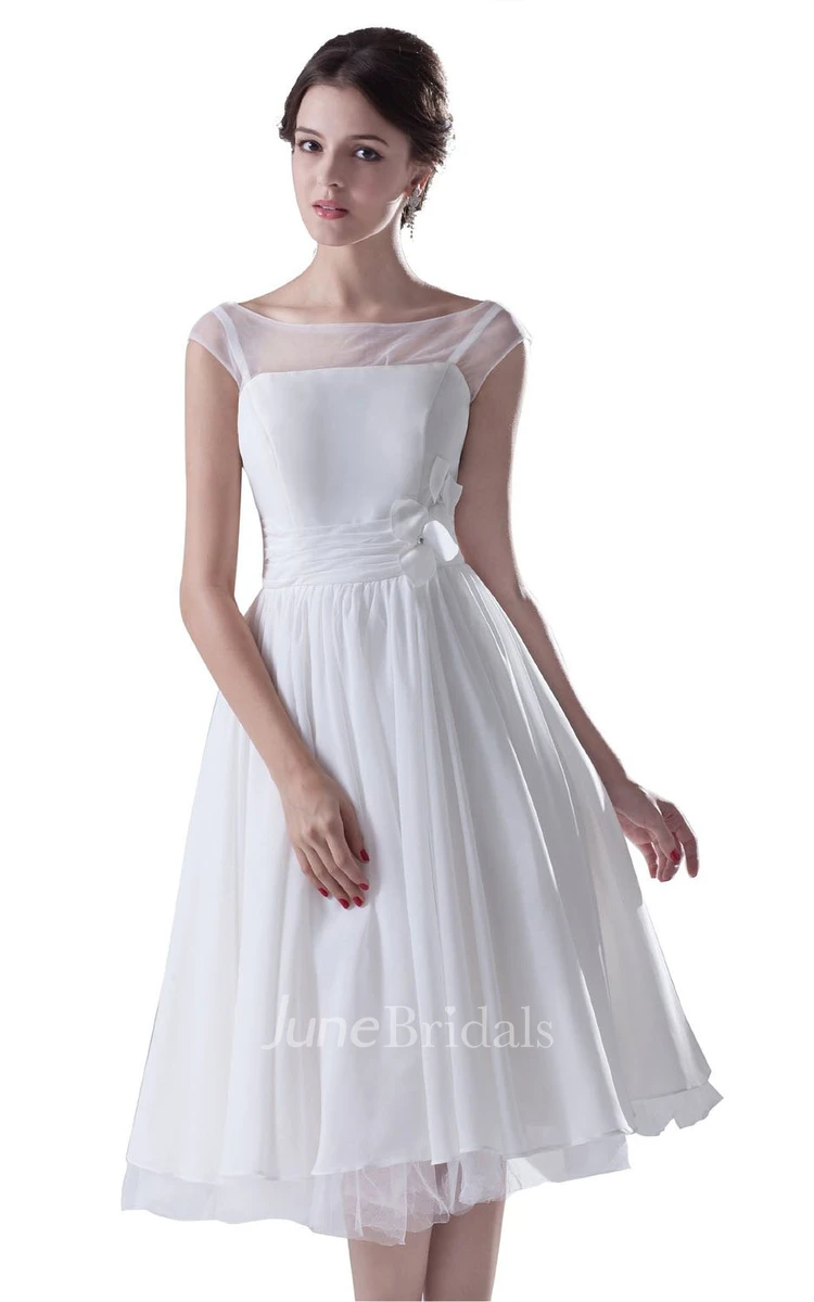 Sleeveless Midi-length Pleated Chiffon Dress