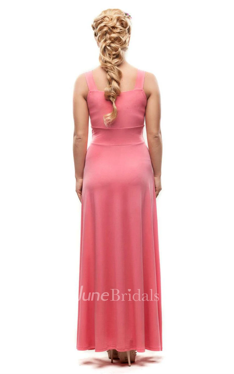 Bridesmaid Pink Maxi Dress