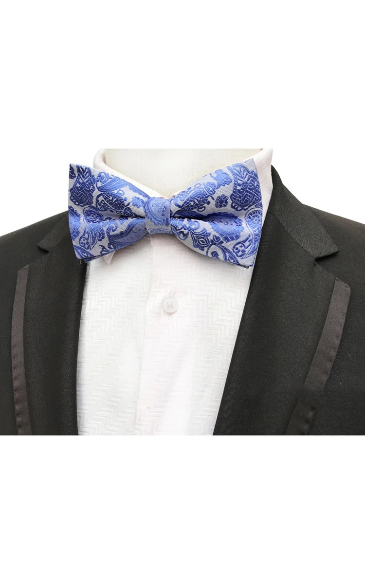 Satin Floral Printing Bow Tie-11 Color Options