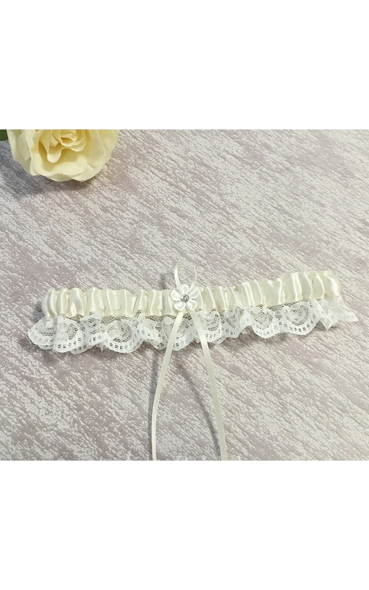 Selling Fresh Lace Western-style Stretch Bridal Garter Belt Within 16-23inch