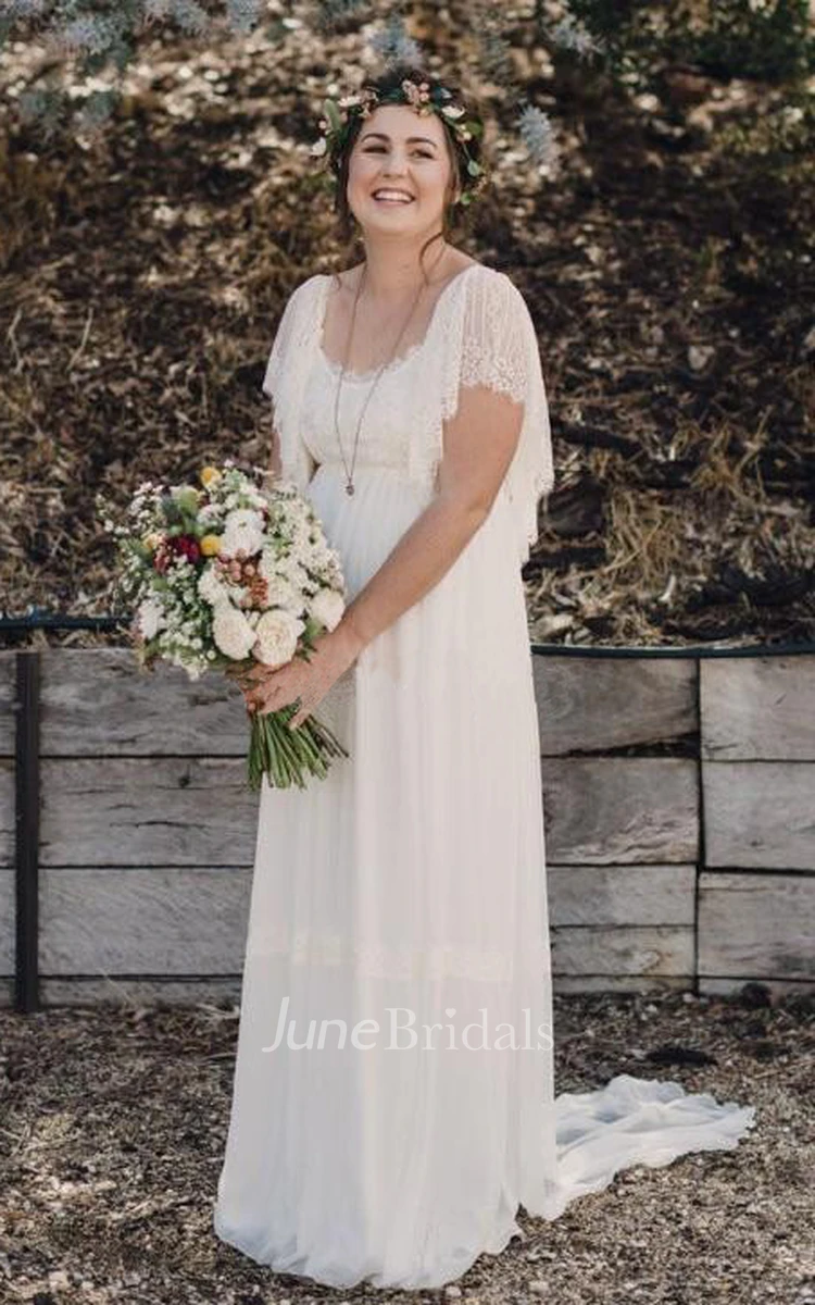 Short Hippie Wedding Dress