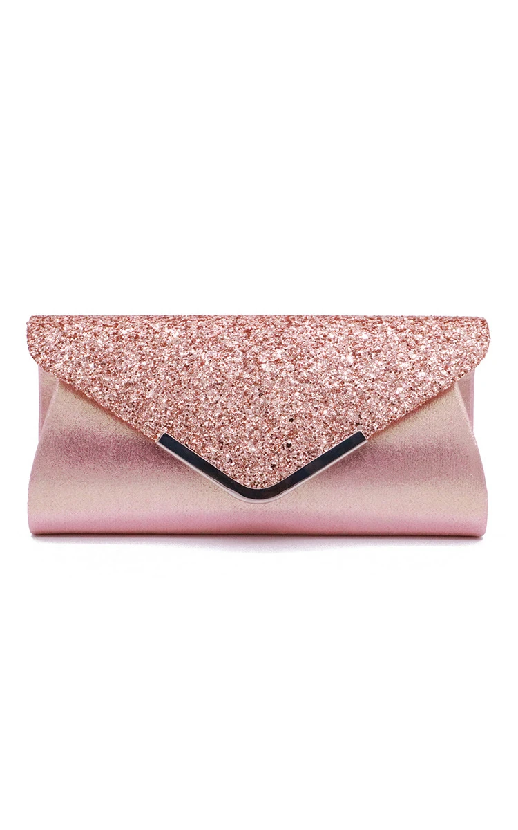 Sequin Flap Envelope Clutch