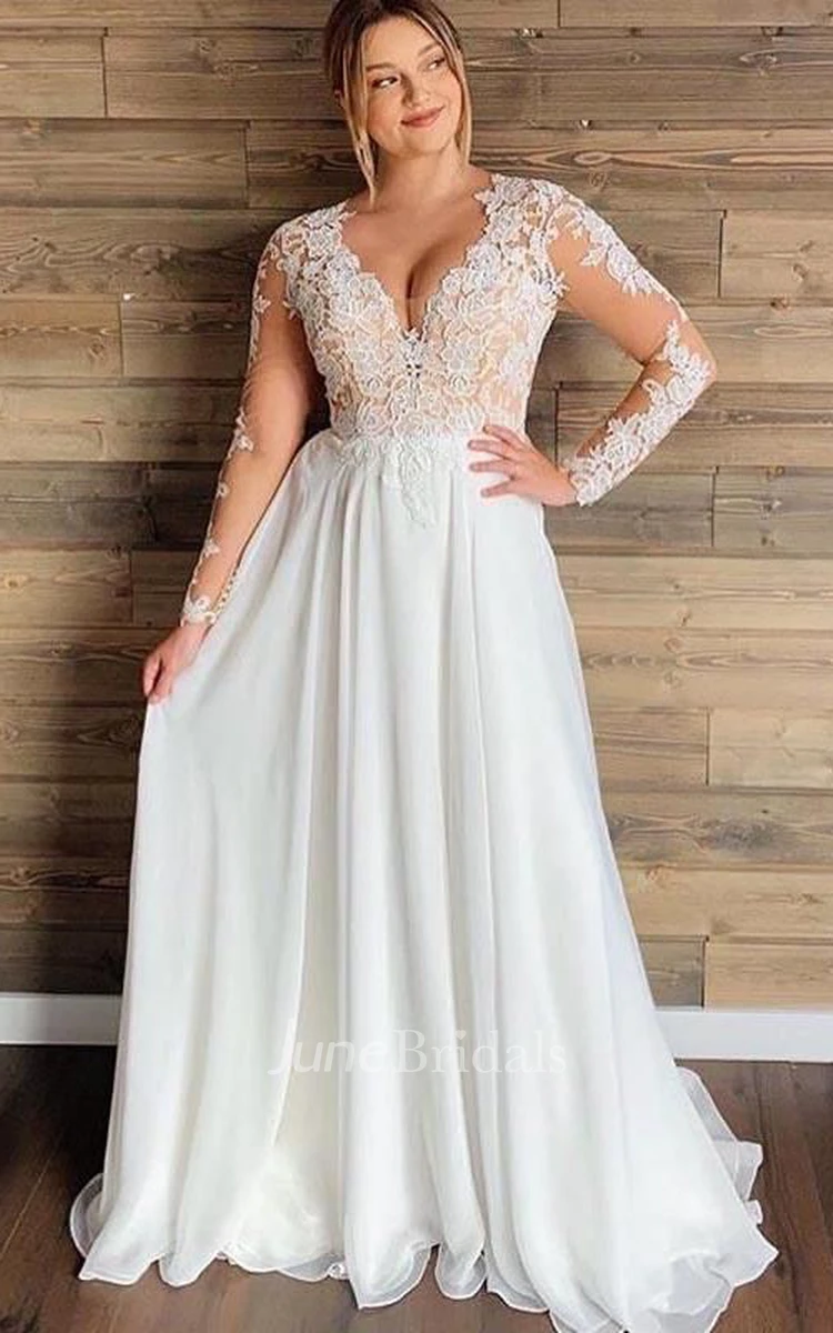 Chunky lace shop wedding dress