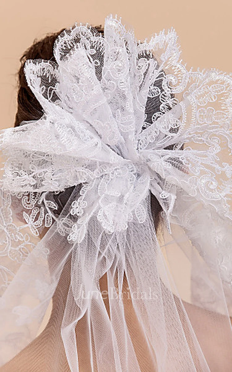 Gracious One-tier Tulle Chapel Wedding Veil