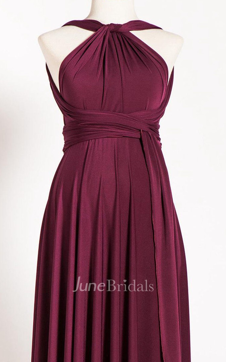 Marsala red hot sale infinity dress