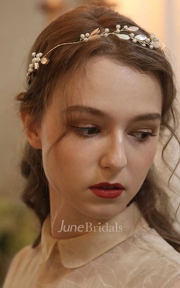 Forest Style Fresh Bridal Headbands with Beads