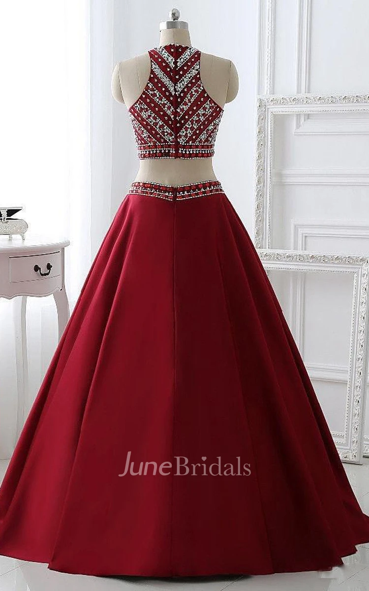 Two Pieces Prom Dress Bridal Party Dresses