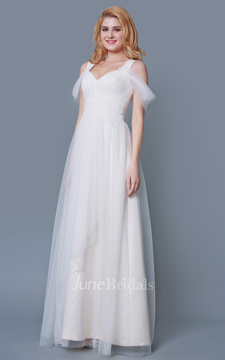 Empire Waist Tulle Wedding Dress