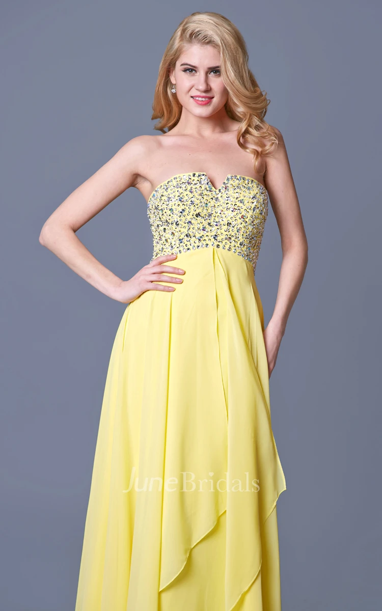 V Cut Out Neckline and Fly Away Skirt Angelic Style Dainty and Pretty
