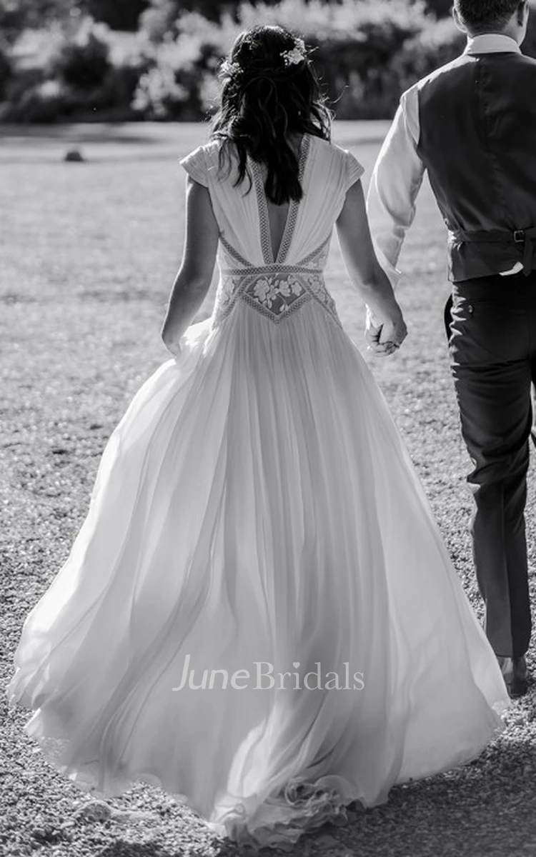 Greek Chiffon Wedding Dress